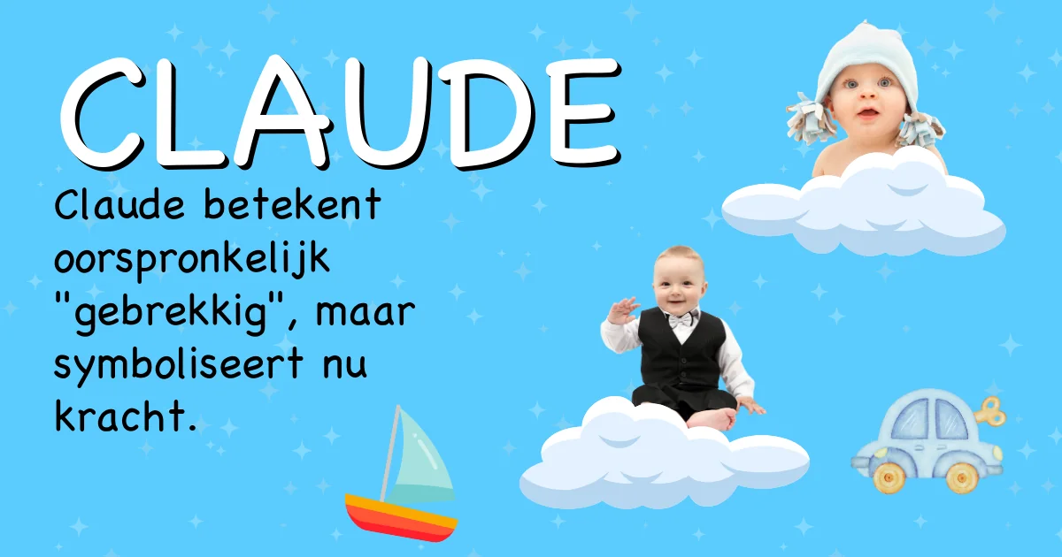 Betekenis van de naam Claude - Ontdek de herkomst en betekenis van deze voornaam