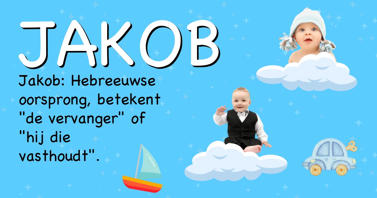 Betekenis van de naam Jakob - Ontdek de herkomst en betekenis van deze voornaam