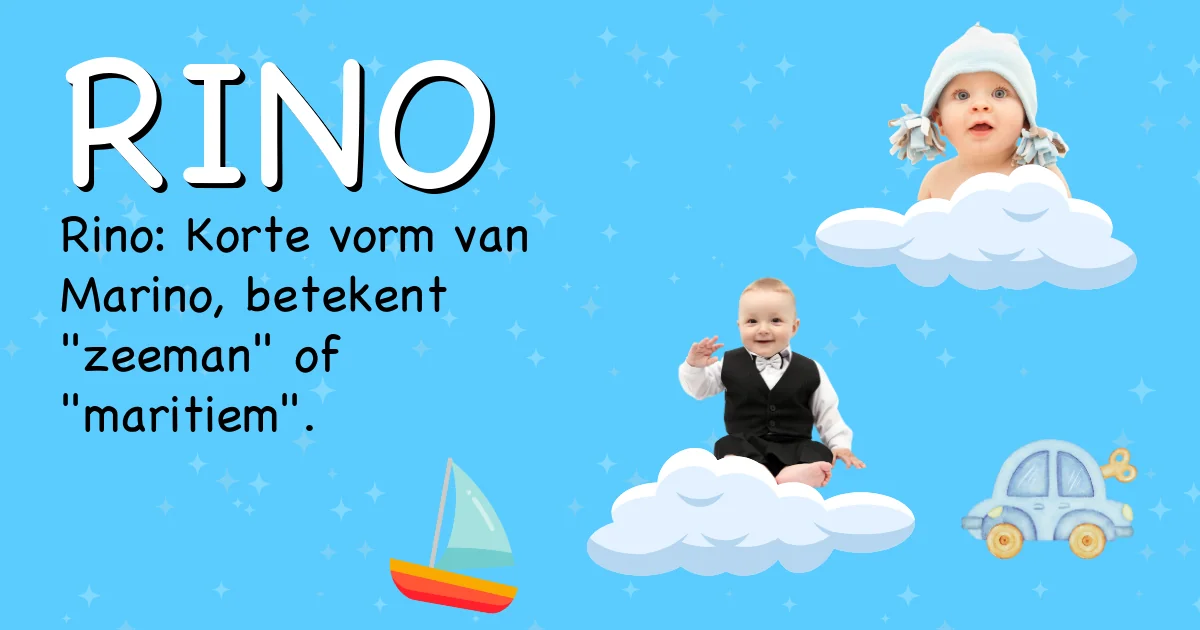 Betekenis van de naam Rino - Ontdek de herkomst en betekenis van deze voornaam