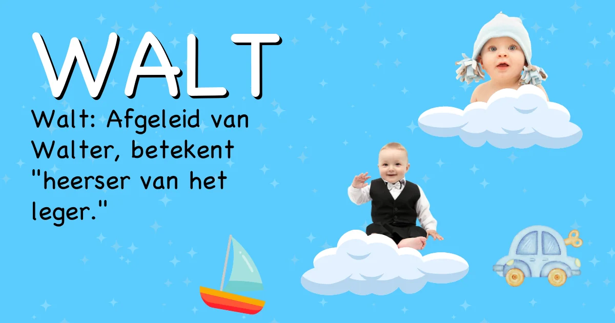 Betekenis van de naam Walt - Ontdek de herkomst en betekenis van deze voornaam